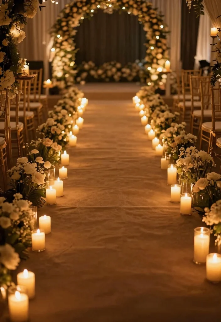 14 Sangeet Decoration Ideas Filled With Music Dance And Color 122 14 Sangeet Decoration Ideas Filled With Music Dance And Color - 12. Candlelit Pathways