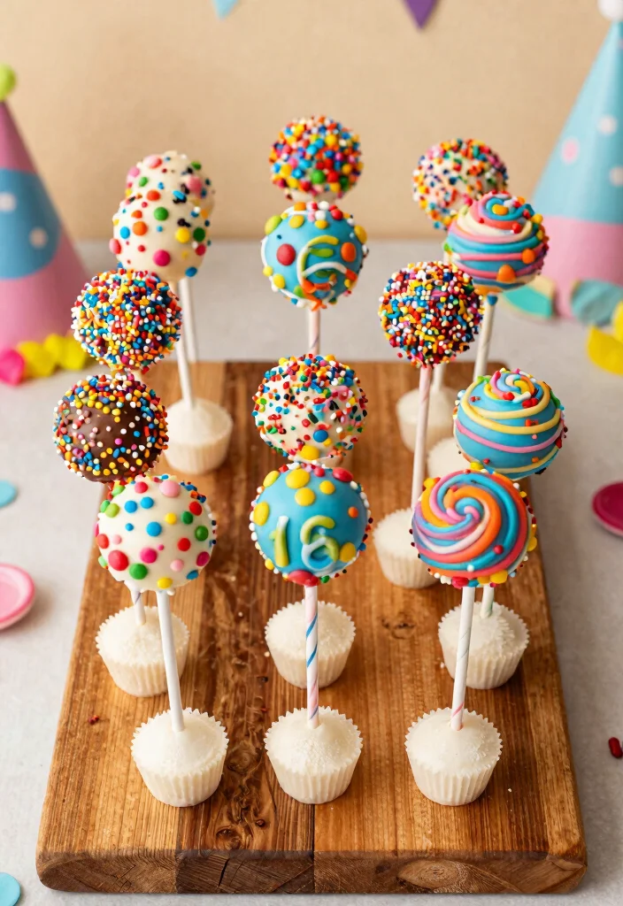 14 Sweet Sixteen Cake Ideas With Trendy Teen-Friendly Inspiration - 13. Sweet 16 Cake Pops