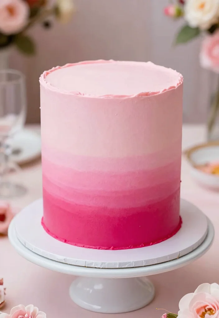 14 Sweet Sixteen Cake Ideas With Trendy Teen-Friendly Inspiration - 6. Ombre Cake