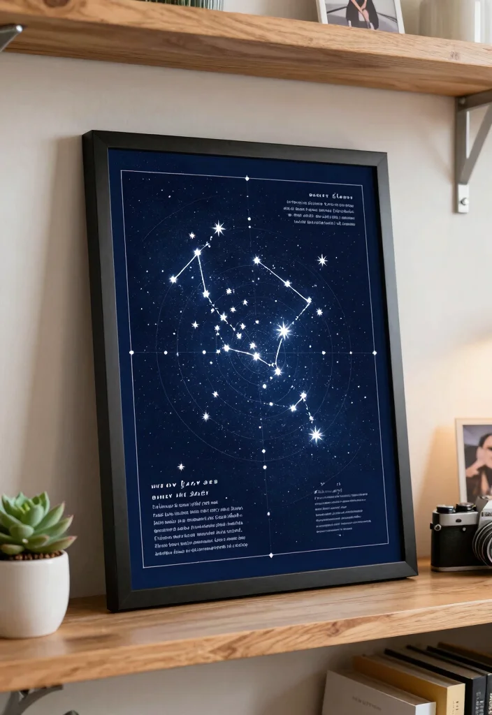 14 Wedding Anniversary Gift Ideas Filled With Meaningful Moments - 1. Custom Star Map