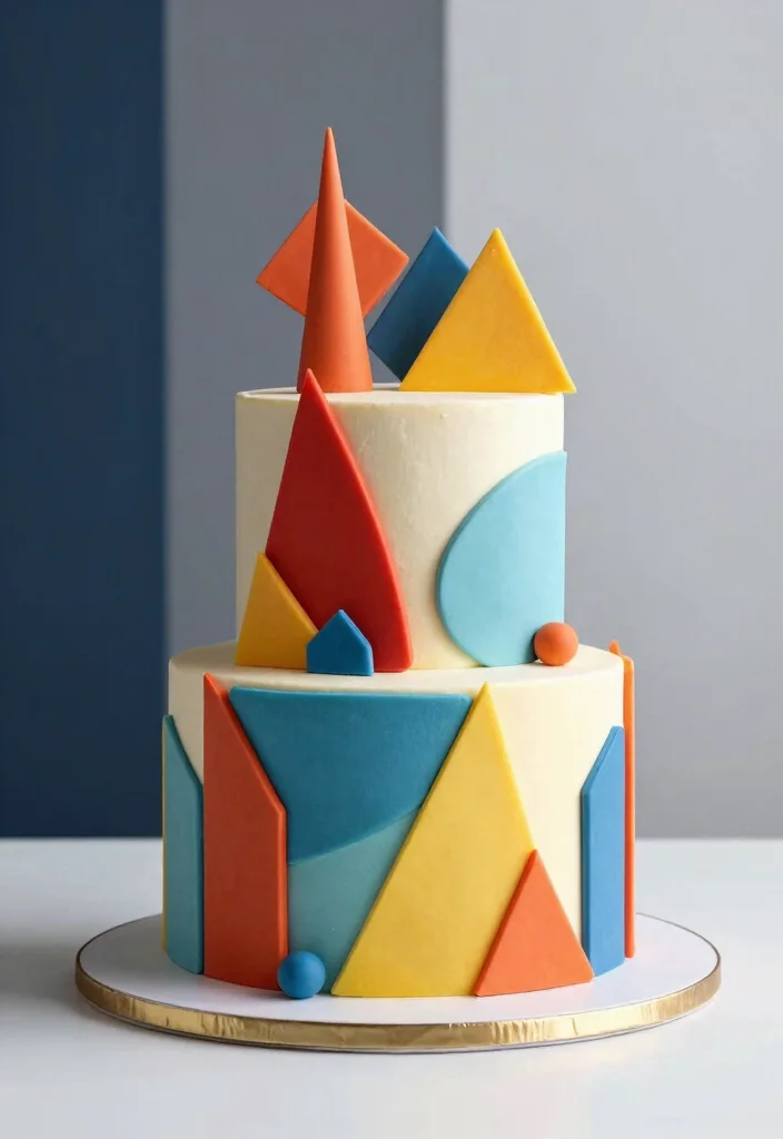 14 Women Birthday Cake Ideas For A Stylish And Memorable Celebration - 10. Geometric Cake
