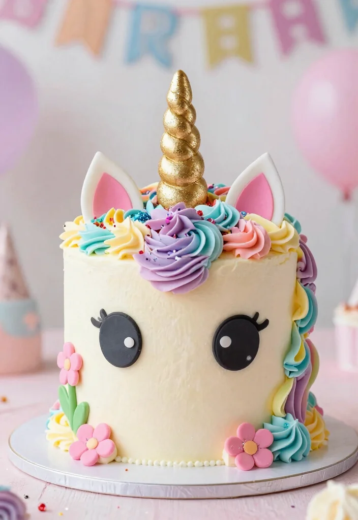 14 Women Birthday Cake Ideas For A Stylish And Memorable Celebration - 3. Whimsical Unicorn Cake