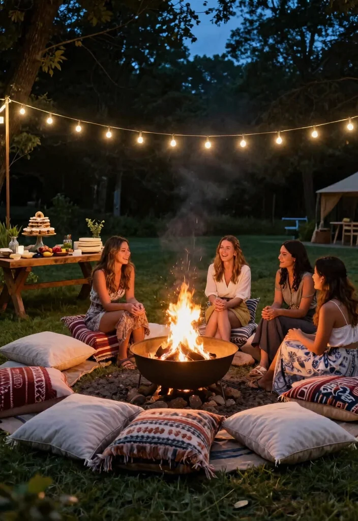15 Themed Bridal Shower Ideas That Create A Fun Stylish Celebration - 4. Camping Under the Stars