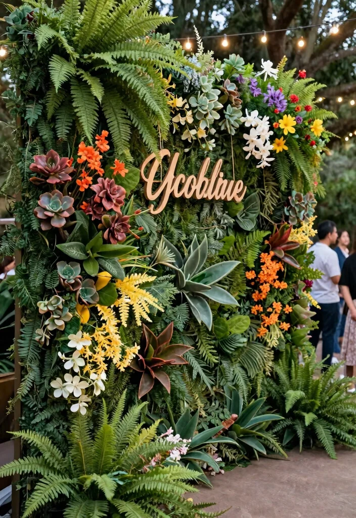 16 Decoration Ideas Wedding That Elevate Any Venue With Style - 1. Living Wall Backdrops