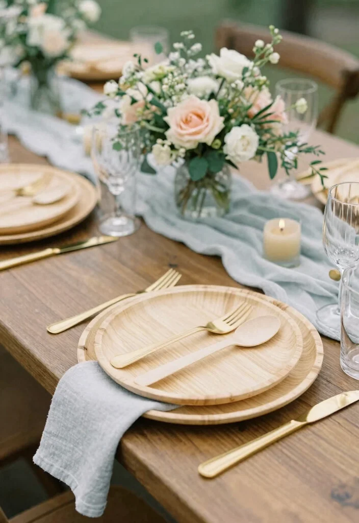 16 Decoration Ideas Wedding That Elevate Any Venue With Style - 12. Organic Tableware