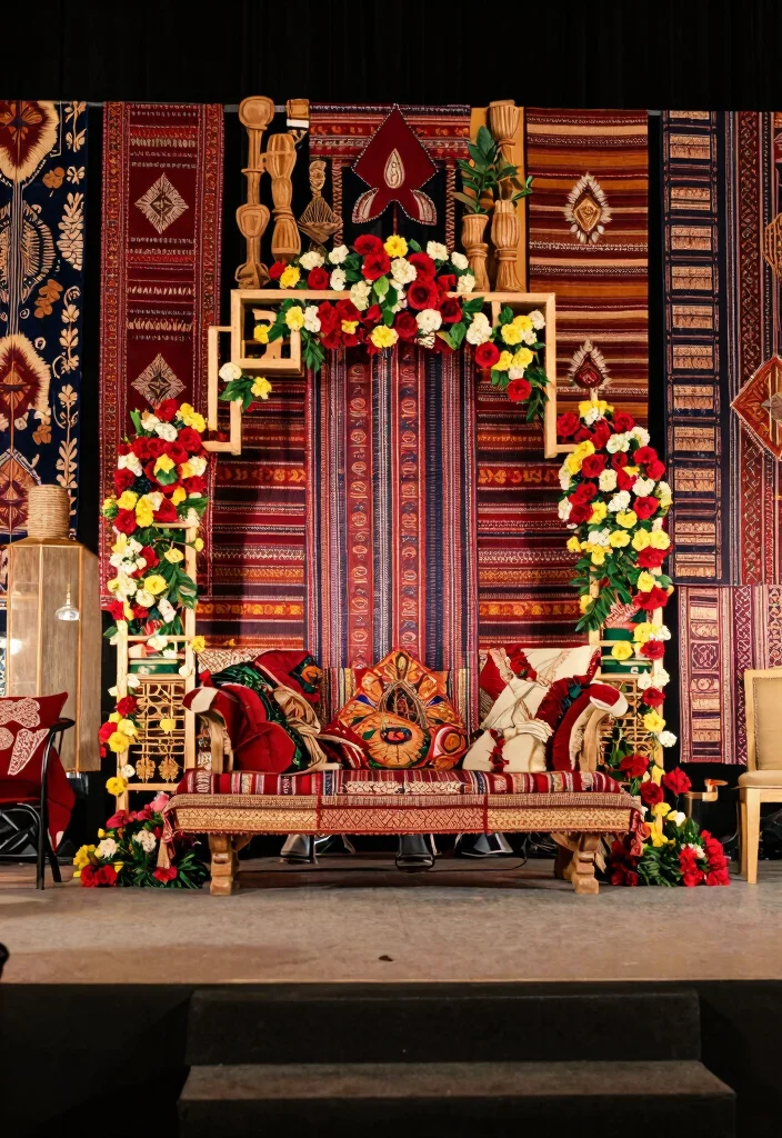 16 Wedding Stage Decoration Ideas For A Stunning Signature Look - 13. Cultural Elements