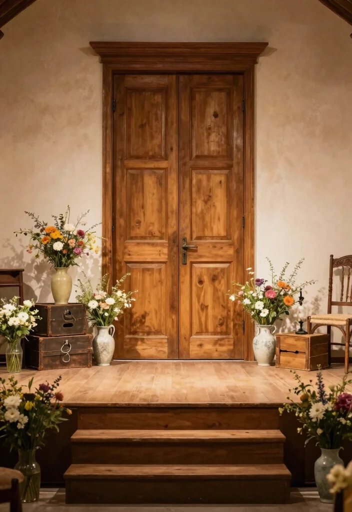 16 Wedding Stage Decoration Ideas For A Stunning Signature Look - 3. Vintage Charm