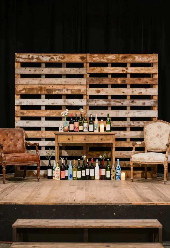 16 Wedding Stage Decoration Ideas For A Stunning Signature Look - 9. Recycled Materials