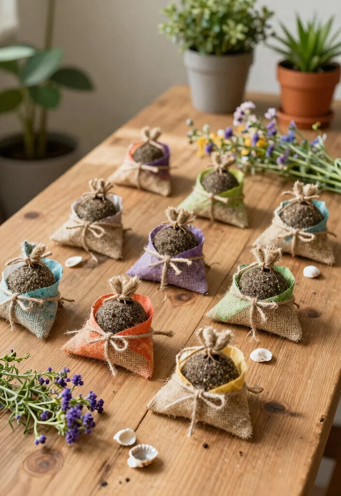 10 Beach Wedding Favor Ideas Perfect for a Coastal Celebration 2. Eco Friendly Seed Bombs 0