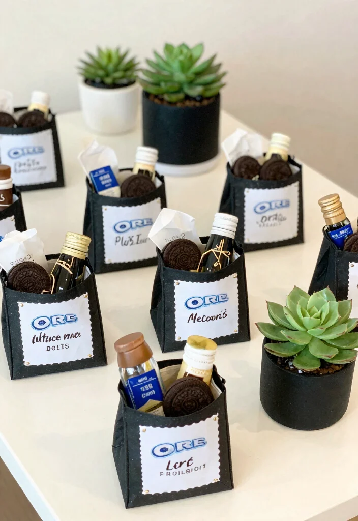 10 Black and White Engagement Party Ideas for a Chic Look 37 10 Black and White Engagement Party Ideas for a Chic Look 7. Black and White Themed Favors 0