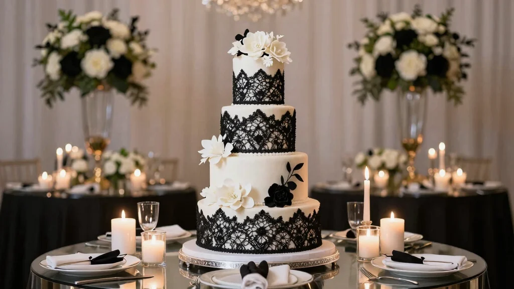 10 Black and White Wedding Cake Ideas for Modern Elegance