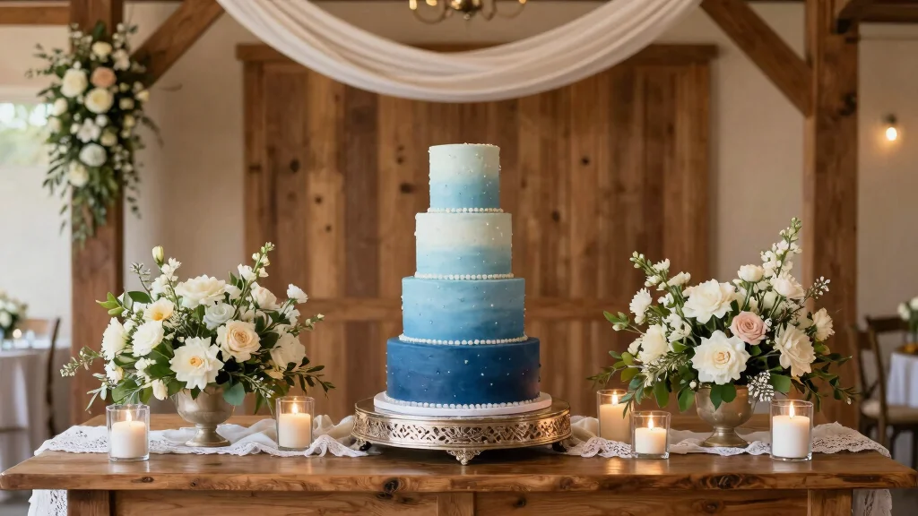10 Blue Wedding Cake Ideas for Elegant Color Themes