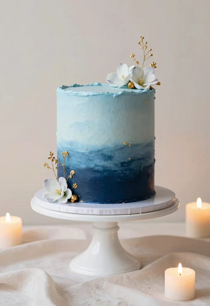10 Cake Ideas for Engagement Parties That Look Beautiful 4 10 Cake Ideas for Engagement Parties That Look Beautiful 4. Ombre Buttercream Cake 0