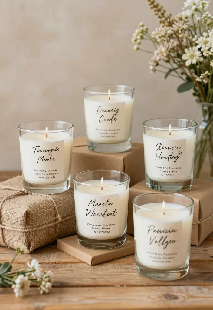 10 Candle Wedding Favor Ideas for Elegant and Cozy Weddings 1. Personalized Soy Candles 0