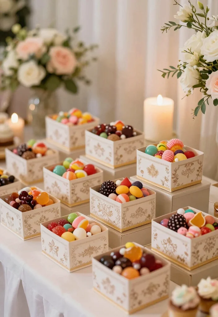 10 Candy Wedding Favor Ideas Guests Will Love Taking Home 60 10 Candy Wedding Favor Ideas Guests Will Love Taking Home 10. Sweet Treat Boxes 0