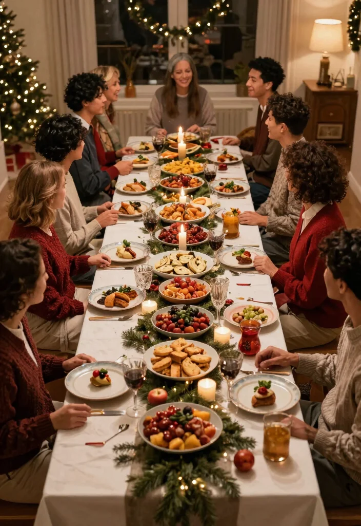 10 Christmas Engagement Party Ideas for a Festive Celebration 4. Festive Potluck Dinner 0