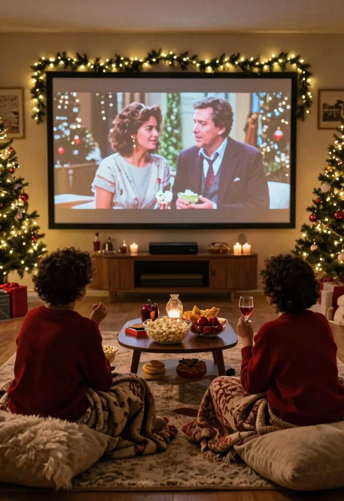 10 Christmas Engagement Party Ideas for a Festive Celebration 8. Christmas Movie Night 0