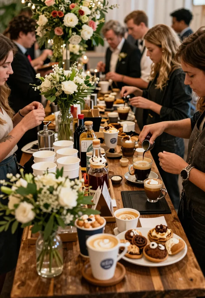 10 Coffee Wedding Favor Ideas for Coffee Loving Couples 6. DIY Coffee Bar Station 0