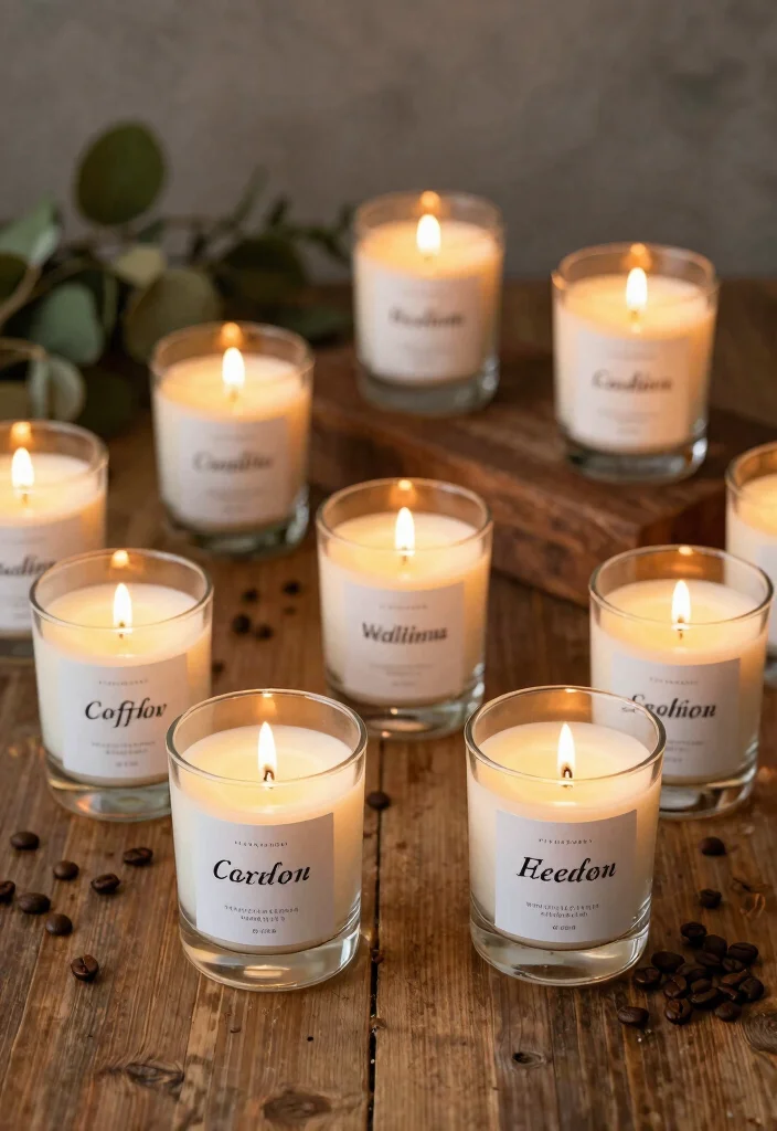 10 Coffee Wedding Favor Ideas for Coffee Loving Couples 8. Coffee Scented Candles 0