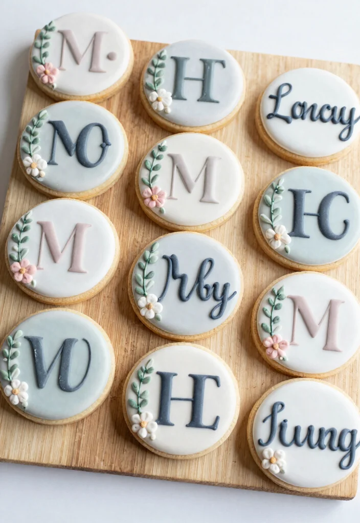 10 Engagement Party Cookie Ideas That Are Cute and Easy to Serve 26 10 Engagement Party Cookie Ideas That Are Cute and Easy to Serve 6. Monogram Cookies 0