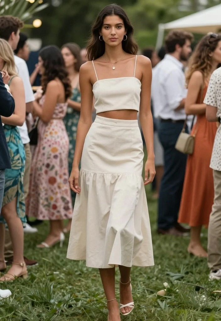 10 Engagement Party Dress Ideas for Guests That Feel Appropriate 10. Stylish Two Piece Set 0