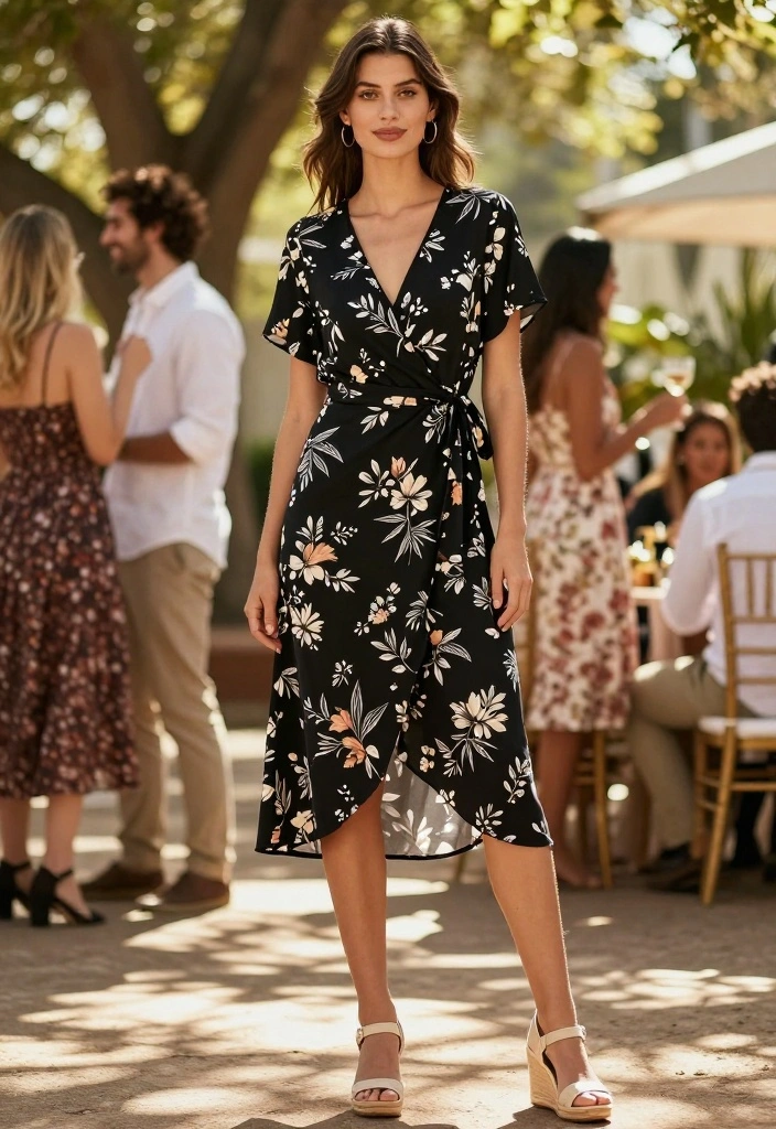 10 Engagement Party Dress Ideas for Guests That Feel Appropriate 4. Sustainable Wrap Dress 0
