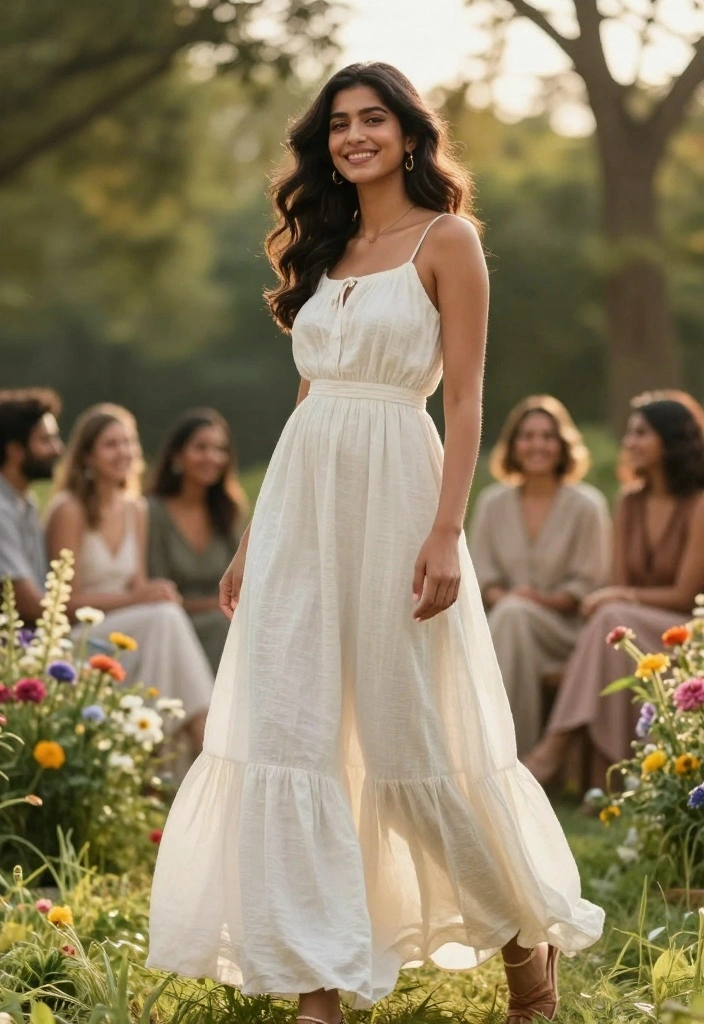 10 Engagement Party Dress Ideas for the Bride That Feel Effortless 1. The Effortless Maxi Dress 0