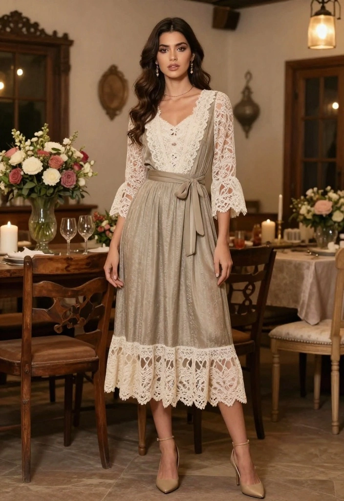 10 Engagement Party Dress Ideas for the Bride That Feel Effortless 6. Vintage Inspired Dress 0