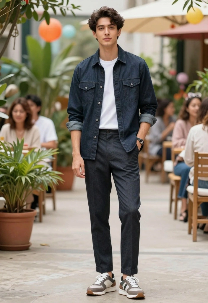 10 Engagement Party Outfit Ideas for Men That Look Put Together 3. The Laid Back Denim Look 0