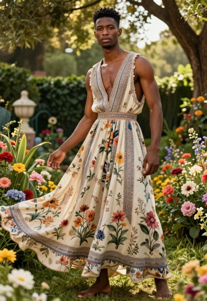 10 Engagement Party Outfit Ideas for the Bride That Feel Special 3. Boho Maxi Dress with Eco Friendly Prints 0