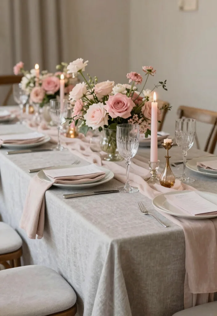 10 Engagement Party Table Styling Ideas That Look Clean and Simple 14 10 Engagement Party Table Styling Ideas That Look Clean and Simple 4. Monochrome Color Palette 0