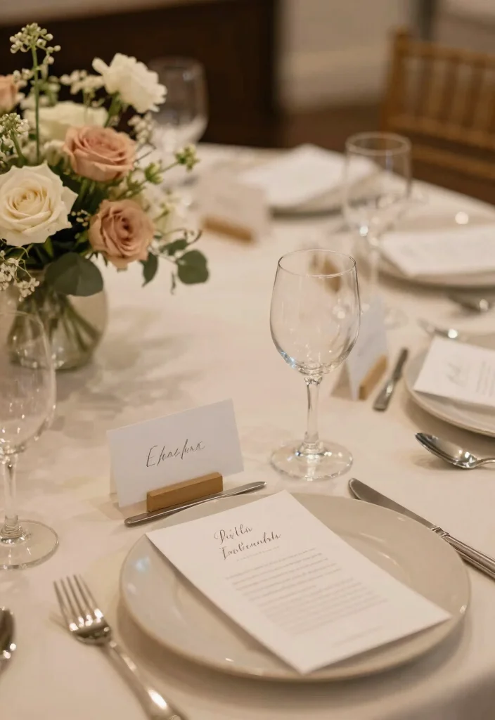 10 Engagement Party Table Styling Ideas That Look Clean and Simple 38 10 Engagement Party Table Styling Ideas That Look Clean and Simple 8. Thoughtful Place Cards 0