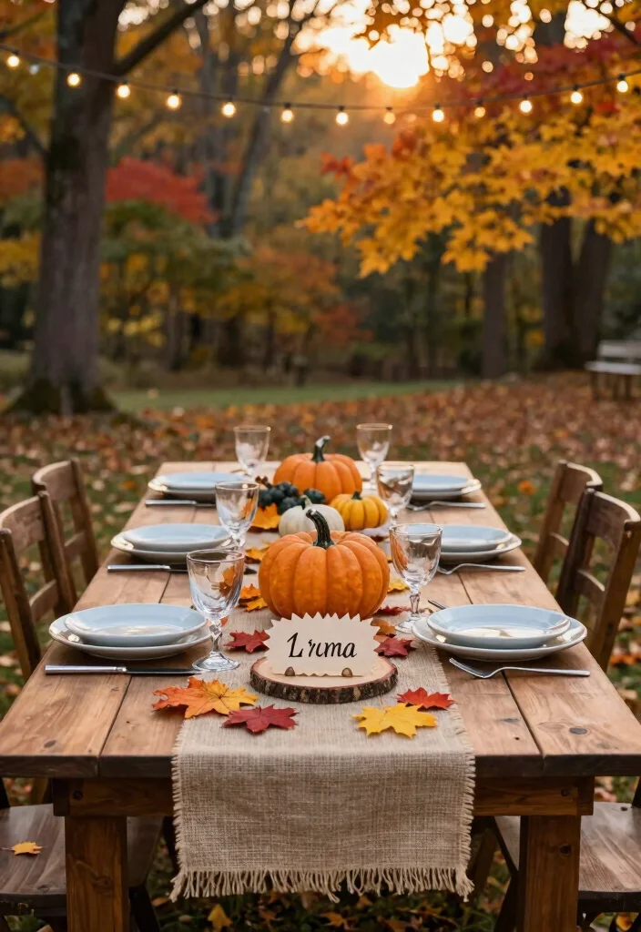 10 Fall Engagement Party Ideas with Cozy Seasonal Details 1 10 Fall Engagement Party Ideas with Cozy Seasonal Details 1. Harvest Table Setup 0