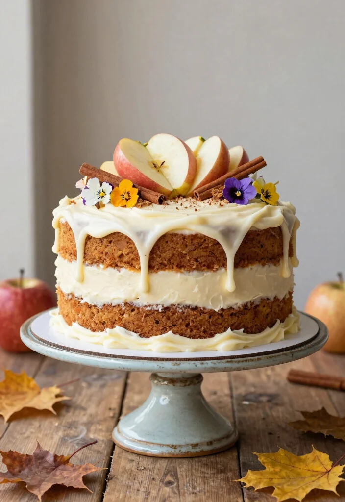 10 Fall Wedding Cake Ideas Perfect for Autumn Celebrations 2. Apple Cinnamon Indulgence 0