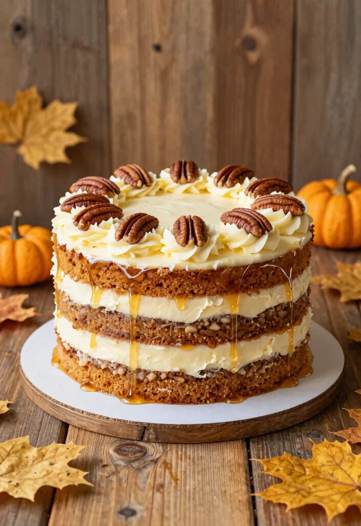 10 Fall Wedding Cake Ideas Perfect for Autumn Celebrations 4. Maple Pecan Dream 0