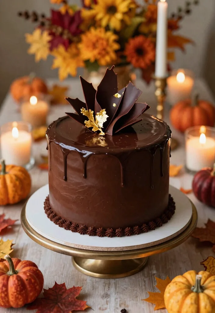 10 Fall Wedding Cake Ideas Perfect for Autumn Celebrations 5. Spiced Chocolate Ganache 0