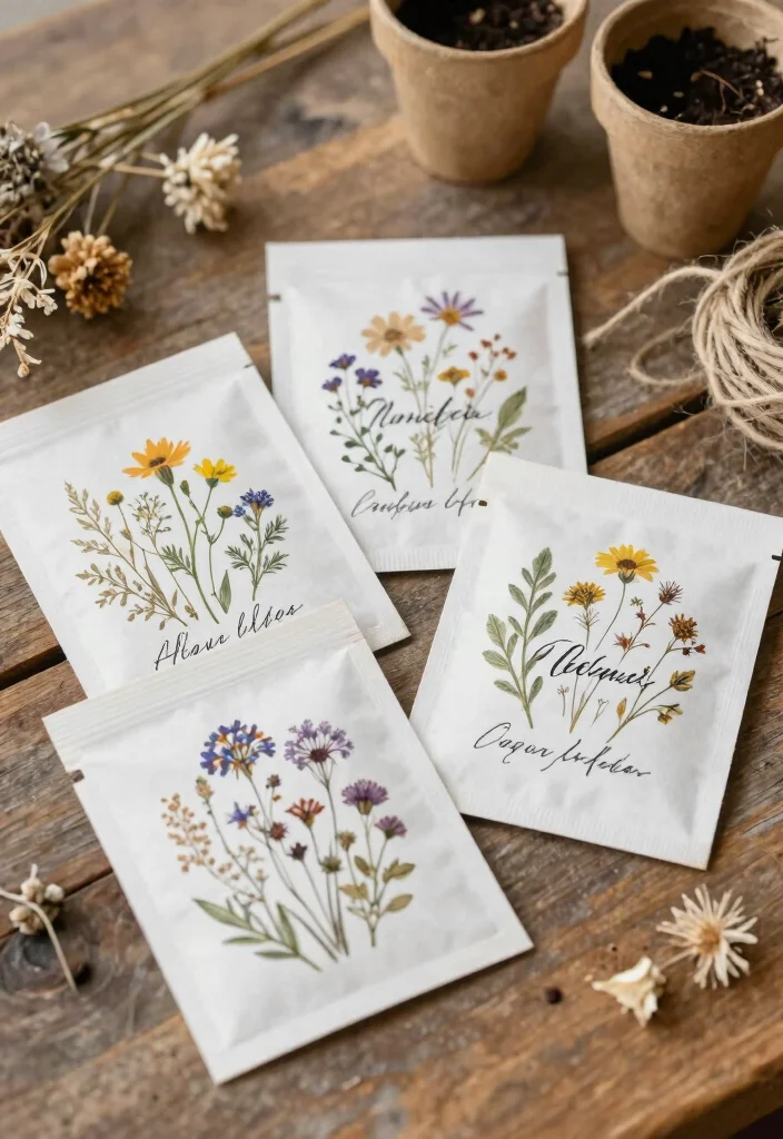 10 Fall Wedding Favor Ideas Perfect for Cozy Autumn Weddings 1. Seed Packets for Planting 0