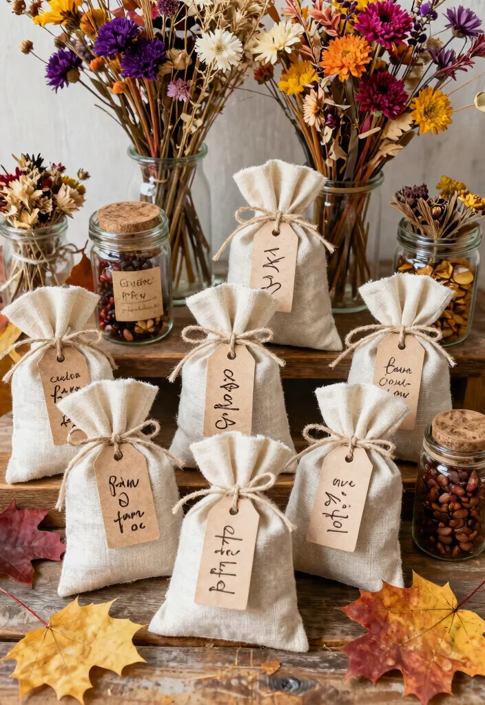 10 Fall Wedding Favor Ideas Perfect for Cozy Autumn Weddings 10. Handmade Potpourri 0