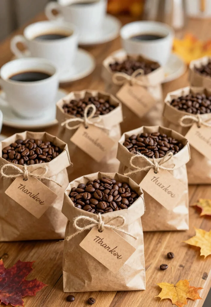 10 Fall Wedding Favor Ideas Perfect for Cozy Autumn Weddings 6. Coffee Bean Favors 0