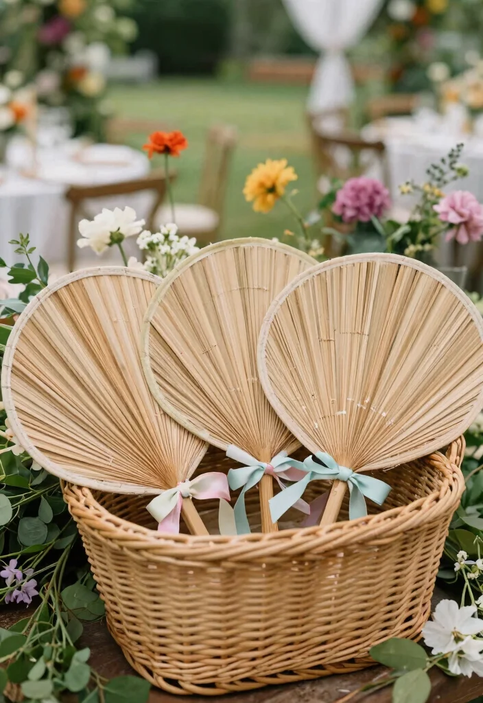 10 Fan Wedding Favor Ideas Perfect for Outdoor Summer Weddings 23 10 Fan Wedding Favor Ideas Perfect for Outdoor Summer Weddings 3. Bamboo Folding Fans 0