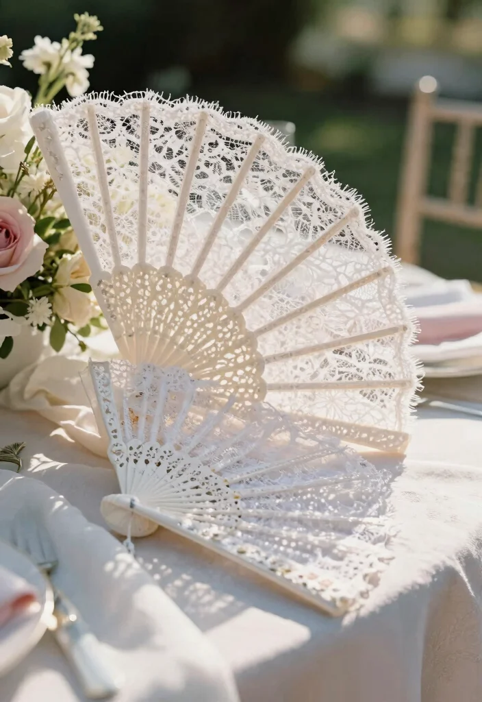 10 Fan Wedding Favor Ideas Perfect for Outdoor Summer Weddings 36 10 Fan Wedding Favor Ideas Perfect for Outdoor Summer Weddings 6. Lace Hand Fans 0