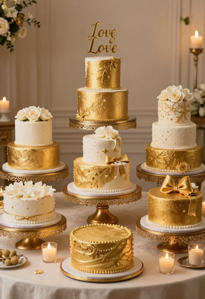 10 Golden Wedding Anniversary Cake Ideas for Elegant Celebrations Conclusion 0