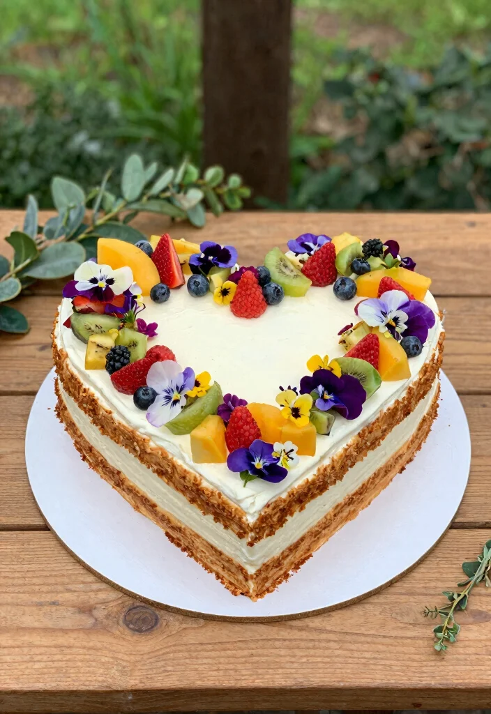 10 Heart Shaped Wedding Cake Ideas for Romantic Weddings 48 10 Heart Shaped Wedding Cake Ideas for Romantic Weddings 8. Vegan Heart Cake 0