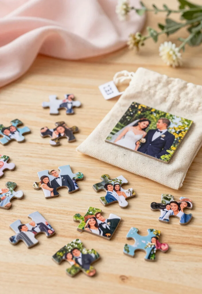10 His and Hers Wedding Favor Ideas That Are Fun and Creative 1 10 His and Hers Wedding Favor Ideas That Are Fun and Creative 1. Personalized Mini Puzzles 0