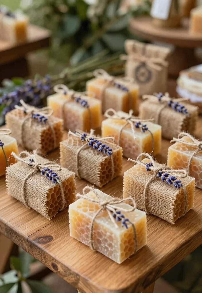 10 Honey Wedding Favor Ideas Perfect for Rustic Weddings 3. Mini Honeycomb Soap Favors 0