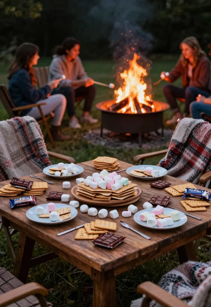 10 I Do BBQ Engagement Party Ideas for Casual Couples 24 10 I Do BBQ Engagement Party Ideas for Casual Couples 4. Smores Station 0