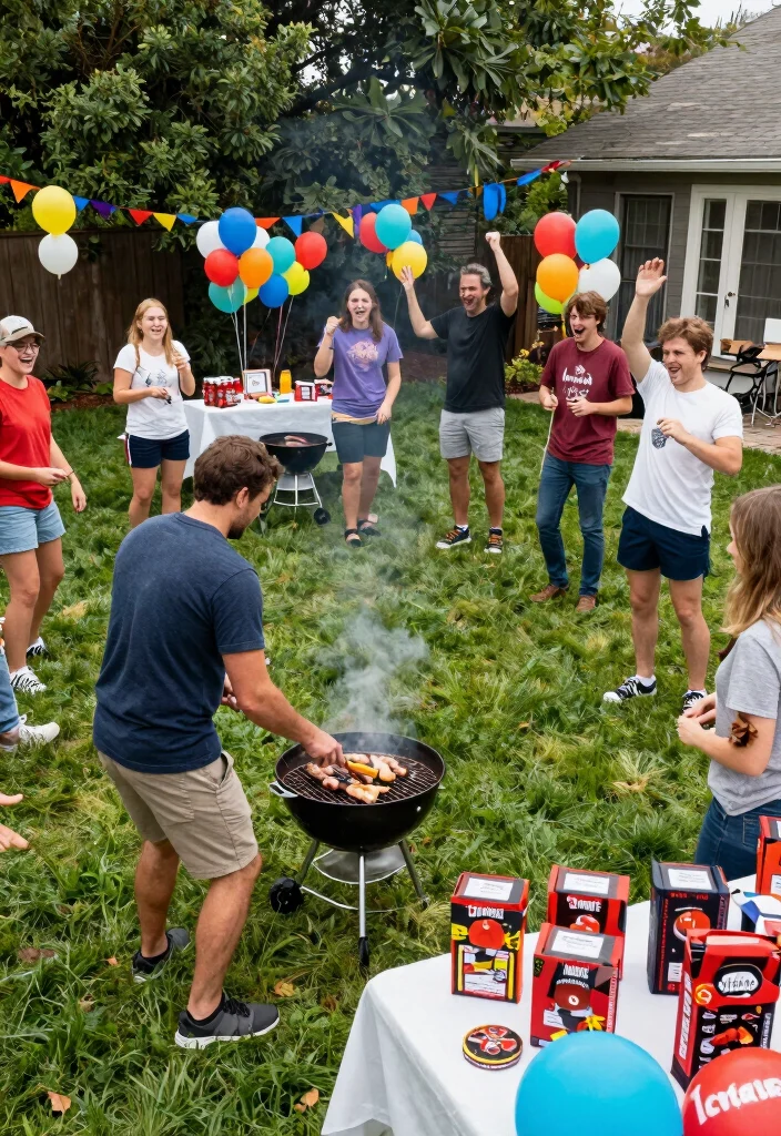 10 I Do BBQ Engagement Party Ideas for Casual Couples 35 10 I Do BBQ Engagement Party Ideas for Casual Couples 5. BBQ Themed Games 0