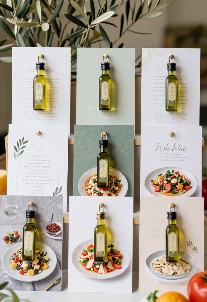 10 Olive Oil Wedding Favor Ideas for Elegant Mediterranean Themes 54 10 Olive Oil Wedding Favor Ideas for Elegant Mediterranean Themes 8. Mediterranean Recipe Cards with Olive Oil 0