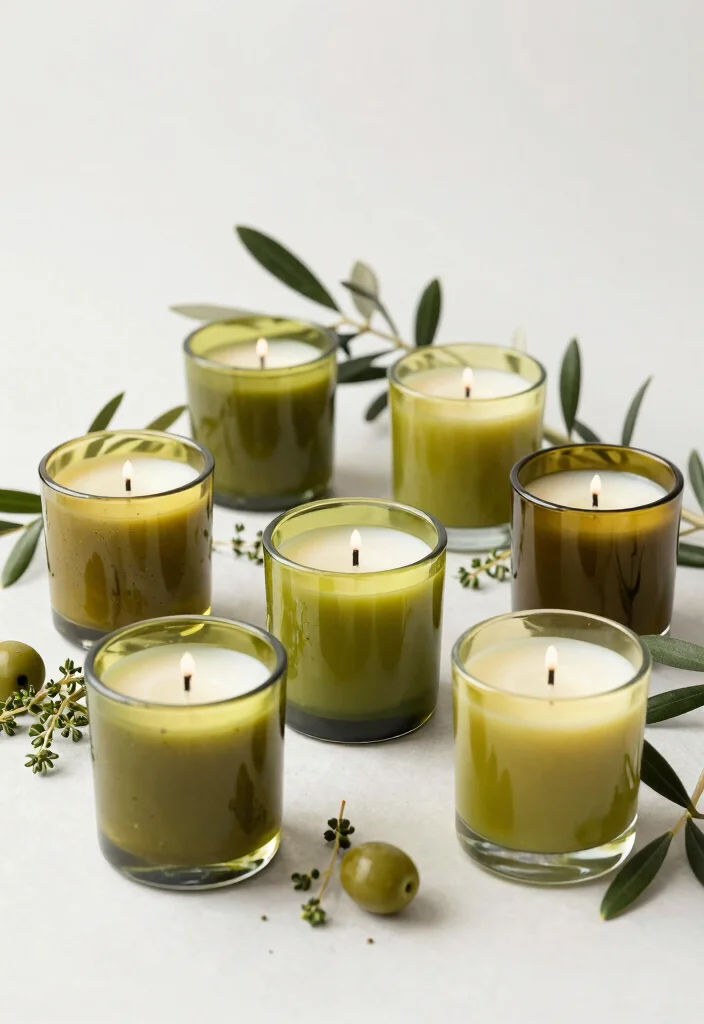 10 Olive Oil Wedding Favor Ideas for Elegant Mediterranean Themes 55 10 Olive Oil Wedding Favor Ideas for Elegant Mediterranean Themes 9. Olive Oil Themed Candle 0
