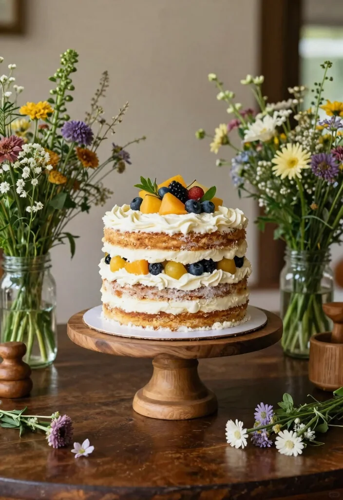 10 One Tier Wedding Cake Ideas for Minimalist Weddings 1 10 One Tier Wedding Cake Ideas for Minimalist Weddings 1. Rustic Naked Cake 0